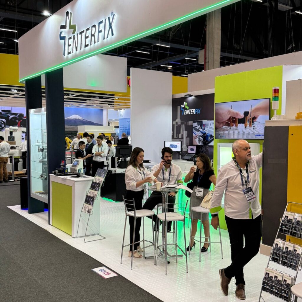 Enterfix na FEIMEC 2026 — escaneamento 3D gratuito no Estande F014