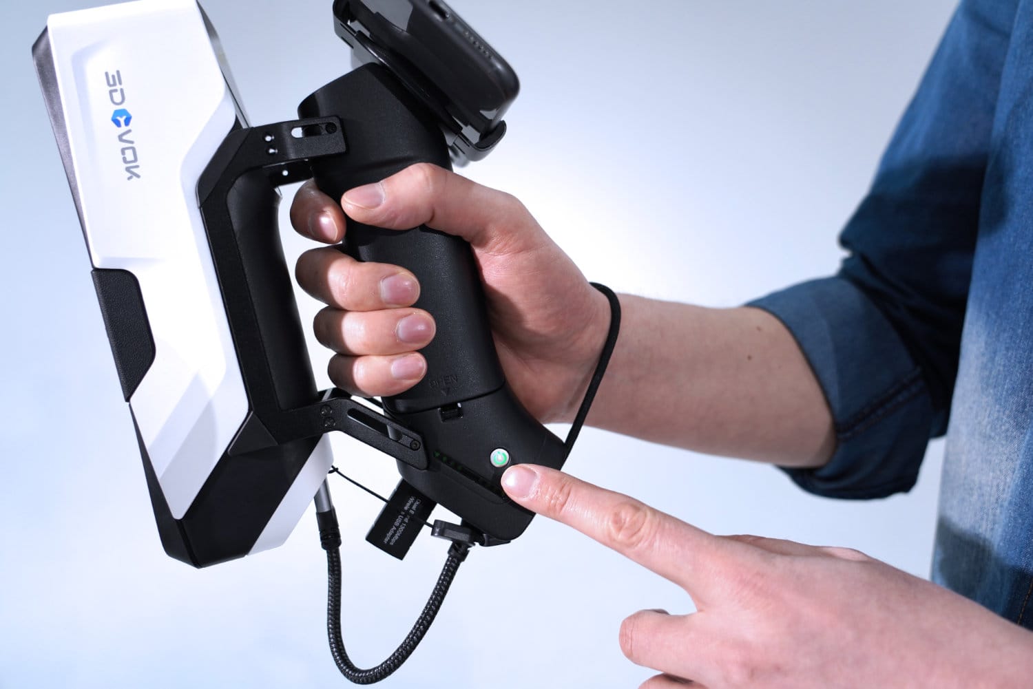 Digitalização Multi-Tamanho e Handle Sem Fio