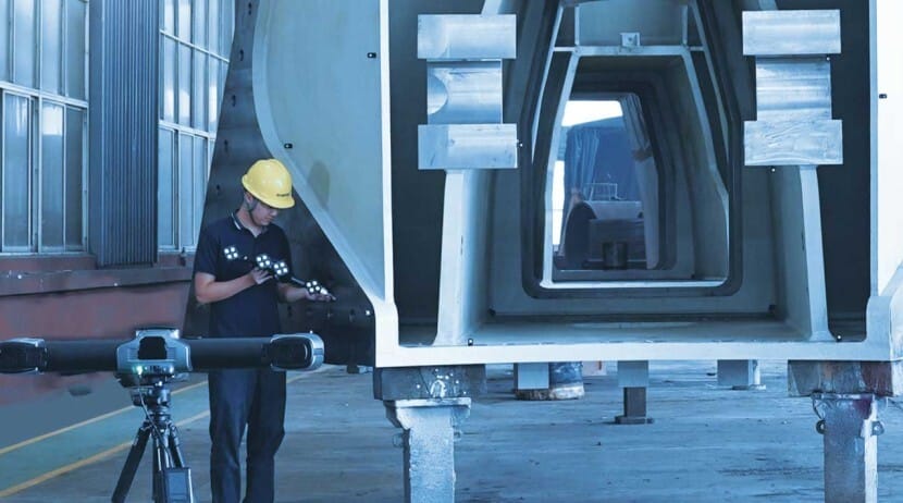 TrackProbe medição em grande escala