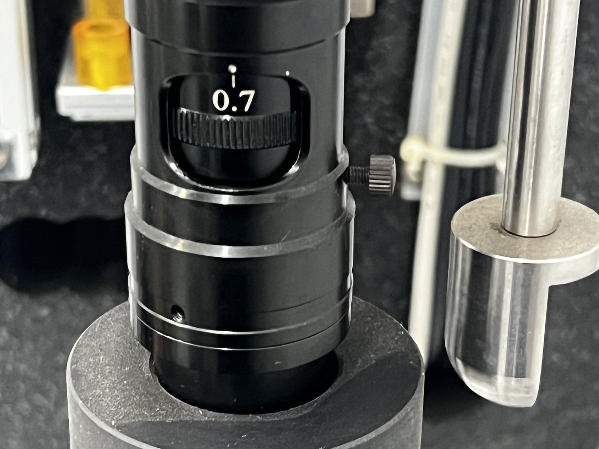 Zoom de uma máquina de medição óptica